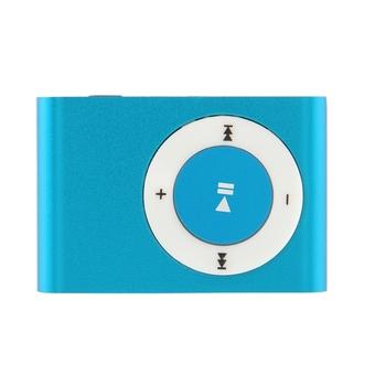 Aukey Metal Cramp Clip MP3 Music Media Player USB Support Micro SD TF (Blue)  