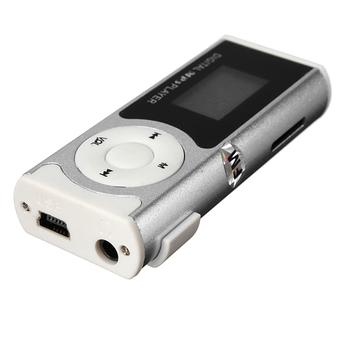 Autoleader USB Clip MP3 Player LCD Screen Support 16GB Micro SD TF Card With LED Light (Silver) (Intl)  