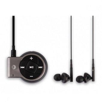 BLUETREK MusiCALL Bluetooth Stereo Headset - Silver Hitam  
