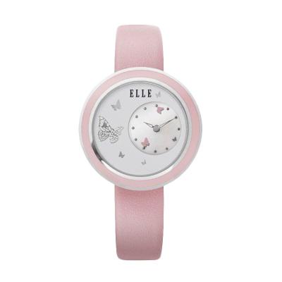 BNI - Elle Time EL20278S03C Leather strap Pink Jam Tangan Wanita
