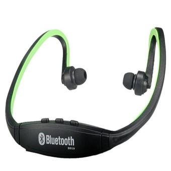 BS19 Wireless Bluetooth On-ear Sports Headset Headphones (Green)  