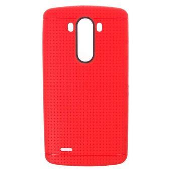 BUYINCOINS Flexible Dot Design Thin Soft TPU Back Case Skin Cover for LG Optimus G3 (Red)  