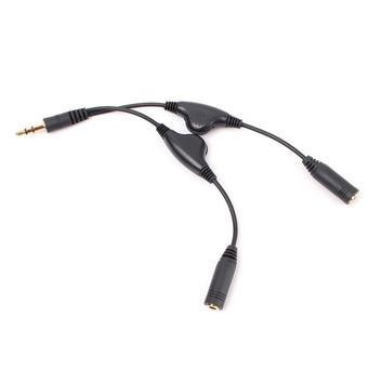 BUYINCOINS Headphone Stereo Audio Y Splitter Cable Cord with Separate Volume Controls  