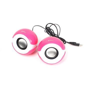 BUYINCOINS Mini Pair Eye Shape USB Audio Music Player Speaker for MP3 Laptop PC iPhone iPad  