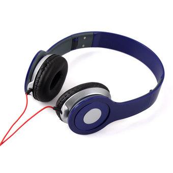 BUYINCOINS Over-The-Ear Headphones for Smartphone/PC Blue  