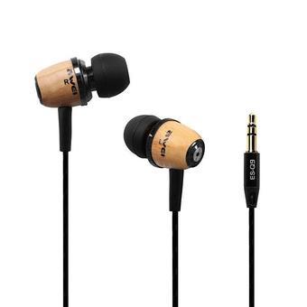 BUYINCOINS Wooden Awei Q9 In-ear Stereo Earphones Super Bass Headphone Headset 3.5mm  