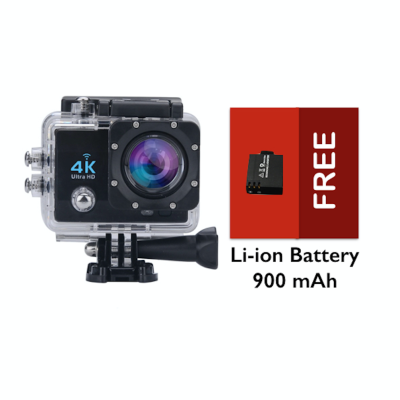 Bcare Action Camera - B-Cam X-3 WiFi - 16MP - Full HD 4K - Sony Sensor - Waterproof 30m 2 inch - Hitam + Gratis Li-ion Battery 900 mAh