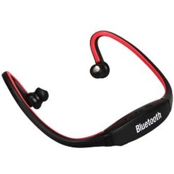 Best CT Behind-the-Neck USB Sports Stereo Wireless Bluetooth V4.0 Headset - Hitam-Merah  