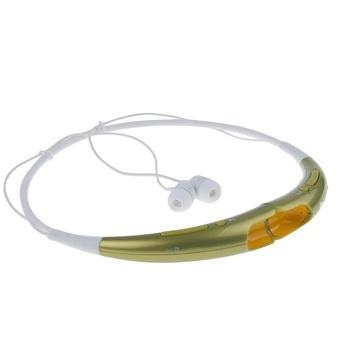 Best CT HBS-740 Vitality Wireless Bluetooth Fashion Sport Stereo Headset Putih/Hijau Keemasan  