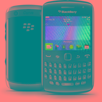 Blackberry Curve 9360 Apollo - Hitam  