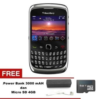 Blackberry Keppler 9300 - 256 MB – Abu-abu + Gratis Micro SD 4GB + Power Bank 3000mAh  