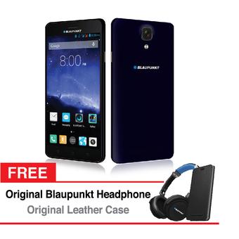 Blaupunkt Sonido J1+ Soundphone 8GB - Midnight Blue + Free Blaupunkt Headphone & Flip Cover Leather Case  