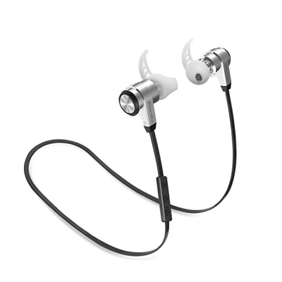 Bluedio Ci3 (Camel) Bluetooth 4.1 Wireless Sports Headphones, Sweatproof Running Earbuds with Mic (Silver Black)
