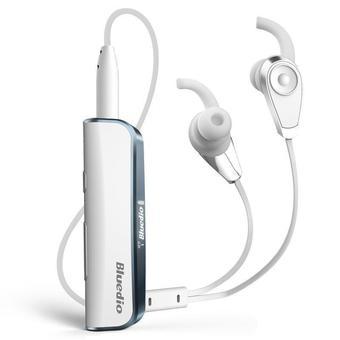 Bluedio Sports Wireless Bluetooth 4.1 LED Stereo Headset Click-on Headphones,white (Intl)  