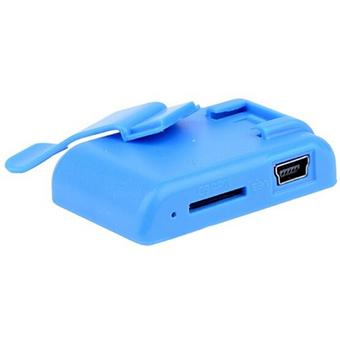 Bluelans Mini Clip MP3 Player SD Card Supported 3.5mm + Earphone + USB Cable Blue  