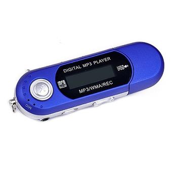 Bluelans USB MP3 Player and Earphone (Blue)  