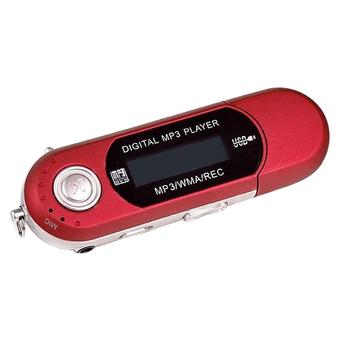 Bluelans USB MP3 Player and Earphone (Red)  
