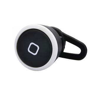 Bluelans Wireless Mono Handsfree Earbud Bluetooth Headset Black with White Edge  