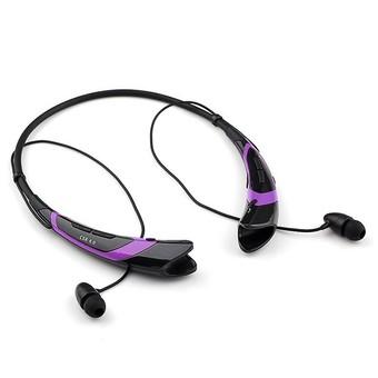 Bluetooth 4.0 HBS760 Wireless Stereo Hifi Handsfree Neckband Sweatproof Sports Bluetooth Headset for Call Music (Purple)  