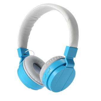 Bluetooth 4.0 Stereo Headset HiFi Wireless Folding Earphone Super Bass Headphone with Detachable Cable For iPhone 6 6Plus Samsung S6 S5 Note 4 3 HTC LG Notebook Tablet PC Blue+White (Intl)  