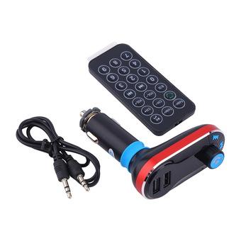 Bluetooth Car Kit Charger MP3 Player FM Transmitter For iPhone6 6Plus Samsung red  