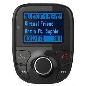 Bluetooth Handsfree FM Transmitter Car Kit MP3 Player - A2DP - Hitam  