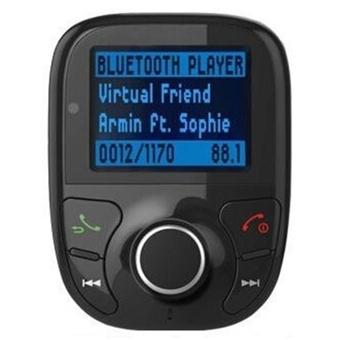 Bluetooth Handsfree FM Transmitter Car Kit MP3 Player - A2DP - Black  
