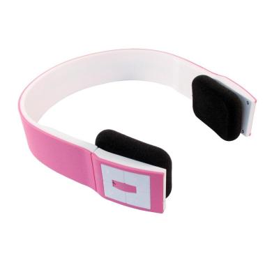 Bluetooth Headset Two Channel MP3 Music Headphone - BTH-401 - Pink