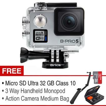 Brica Action Camera B-Pro 5 Alpha Plus Adventure Pack - Silver  