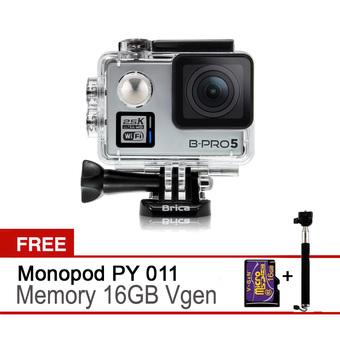 Brica BPro B-Pro Alpha Plus Silver + Free Memory 16GB Vgen+Monopod PY011 Bpro  
