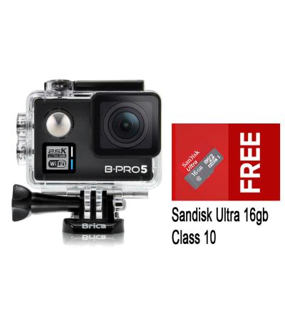 Brica Bpro B-Pro 5 Alpha Plus Hitam + Free Sandisk Ultra 16GB Bpro B-Pro Black