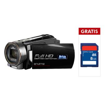 Brica Envime NV1 Pro NightVision Camcorder - Hitam + Free SD 8 GB  