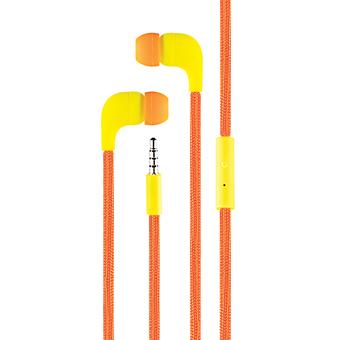 CLiPtec Earphone Stereo with Microphone (Orange) - BME767  