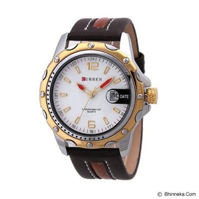 CURREN Casual Style Watch For Men [8104] - Gold White