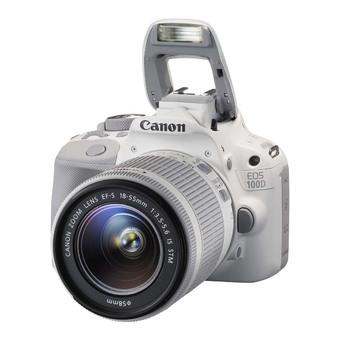 Canon EOS 100D 18.0 MP SLR Camera With 18-55mm STM Lens Kit (White)  