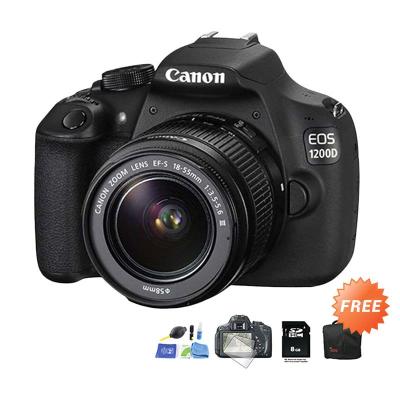 Canon EOS 1200D Kamera Kit 18-55mm IS II Kamera DSLR + Screen Protector + SDHC 8 GB + Cleaning kit+ Tas DSLR