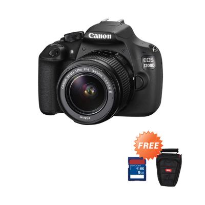 Canon EOS 1200D Kit 18-55mm III Non IS Kamera DSLR + Memory [8 GB] + Tas + Anti Gores