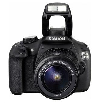 Canon EOS 1200D + Lensa Kit 18-55 mm - 18 MP - Hitam  