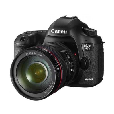 Canon EOS 5D Mark III Lensa Kit 24-105mm Hitam Kamera DSLR