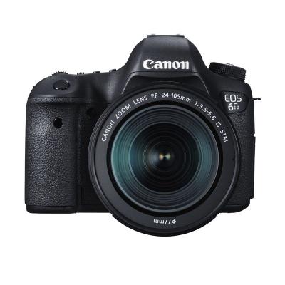 Canon EOS 6D Kit 24-105mm f/3.5-5.6 IS STM Hitam Kamera DSLR [Wifi and GPS]