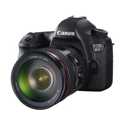 Canon EOS 6D Kit 24-105mm f/4.0L IS USM Wifi Hitam Kamera DSLR