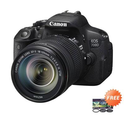 Canon EOS 700D Kit 18-135mm f/3.5-5.6 IS STM Kamera DSLR + Hoya Kit 67mm