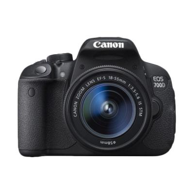 Canon EOS 700D Kit 18-55mm f/3.5-5.6 IS STM Hitam Kamera DSLR