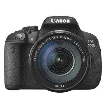 Canon EOS 700D Lensa Kit 18-135mm IS STM – 18 MP - Hitam  