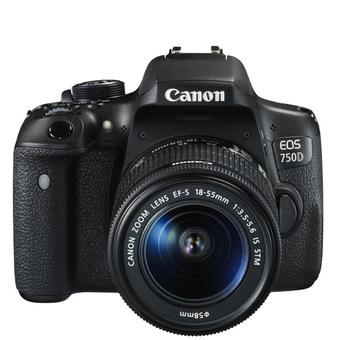 Canon EOS 750D - 24MP - Kit 18-55mm IS STM - Hitam  