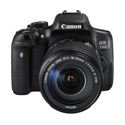 Canon EOS 750D Kit EF-S 18-135mm f/3.5-5.6 IS STM WiFi Hitam Kamera DSLR