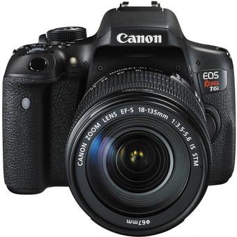 Canon EOS 750D Rebel T6i DSLR Camera with EF-S 18-135mm f/3.5-5.6 IS STM Lens Kit Multi-language  