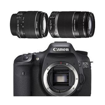 Canon EOS 7D DSLR Camera with 18-55mm IS II and 55-250mm IS II Twin Lens Kit Black  
