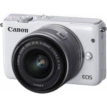 Canon EOS M 10 18MP KIT 15-45MM - 18MP - Putih  