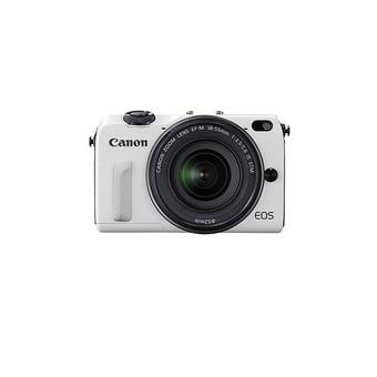 Canon EOS M2 Digital Camera with 1855mm and 22mm Twin Lens Kit (White)  